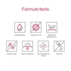 Formula facts icons, including fragrance-free and noncomedogenic