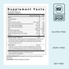 Nutrafol Women supplement facts with NSF Certified for Sport, gluten, dairy and soy-free notes