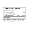 Copper Bisglycinate Supplement Facts TRAACS copper 2 mg panel