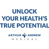 Unlock your health's true potential, Arthur Andrew Medical logo graphic