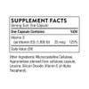 Vitamin D-1,000 supplement facts and other ingredients
