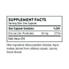 Zinc Picolinate supplement facts, 30 mg zinc per capsule with other ingredients