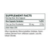 Zinc Picolinate supplement facts panel, one capsule serving