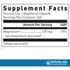 Magnesium Glycinate 240 capsules Supplement Facts 120 mg panel