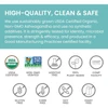 Organic Ashwagandha high-quality clean safe organic Non-GMO icons graphic