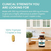 Organic Triphala clinical strength powder extract one caplet graphic
