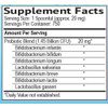 Infant Probiotic supplement facts panel, 1.45 billion CFU probiotic blend
