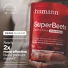 Hand holding a SuperBeets Heart Chews Zero Sugar bag