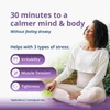 Woman peaceful, MagActive Relax calmer mind three stress types graphic