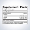 SpectraZyme 270 tablets Supplement Facts pancreatin protease lipase panel