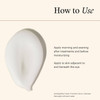 SkinMedica TNS Eye Repair cream swatch with how to use directions