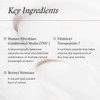 SkinMedica TNS Eye Repair key ingredients graphic with cream texture