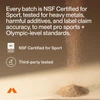 Pile of powder, every batch NSF Certified for Sport and third-party tested graphic