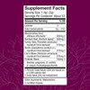 Microbiome Powder Supplement Facts probiotics turkey tail reishi panel