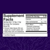 Lion's Mane Powder 100 g Supplement Facts mycelium 1.5 g panel