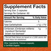 Cordyceps 120 capsules Supplement Facts mycelium 1 g panel