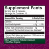 Turkey Tail 30 capsules Supplement Facts mycelium 1 g panel