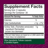 Turkey Tail 60 capsules Supplement Facts mycelium 1 g panel
