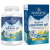 Nordic Naturals Arctic Cod Liver Oil lemon 180 softgels bottle carton