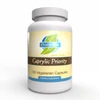 Priority One Caprylic/Priority 100 vegetarian capsules bottle front label