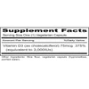 Priority One Sun-D3 3,000 IU supplement facts panel