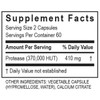 Transformation Enzymes PureZyme supplement facts panel