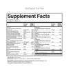 WeNatal for Her Prenatal supplement facts panel