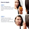 PCA Skin Total Strength Serum how-to-apply steps with model