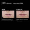 Before and after one day photos of lips showing hydration differences