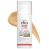 EltaMD UV Daily Broad-Spectrum SPF 40 tinted 1.7 oz pump bottle with beige tint swatch