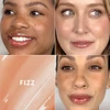 Fizz shade swatch and three models wearing it