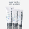 Dermalogica Active Moist shown in 3 tube sizes with jumbo size banner