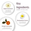 epionce Renewal Lite Facial Lotion key ingredients infographic with fruit and flower