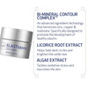 Obagi ELASTIderm Eye Cream jar with key ingredients infographic