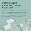Recyclable packaging info with flattened Marini boxes