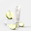 Define treatment tube beside sliced green apples