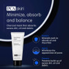 PCA Skin detoxifying charcoal mask, minimize, absorb and balance text