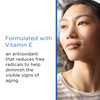 Woman's portrait with text about vitamin E