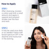 PCA Skin Hydrating Toner how-to-apply steps with model using a cotton pad