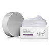 Neova Clear Relief open jar with lid beside it