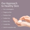 epionce approach to healthy skin checklist with foam in cupped hands