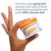 Hand holding Professional-C Polish + Mask, ultra-fine crystals gently buff text