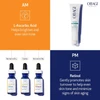 Obagi Professional-C Serum AM and Obagi retinol PM routine infographic