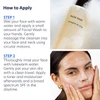 PCA Skin Facial Wash two-step how to apply guide with model