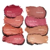 Color Balm swatches labeled Berry, Savannah, Blush, Violet Haze, Golden Hour, Bronze, Pink Sky, Glow