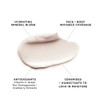 Cream swatch with mineral blend, antioxidant and ceramide callouts