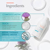 Ingredients graphic with Comedoclastin, silica and thermal spring water