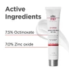 EltaMD UV Sheer SPF 50+ tube, active ingredients 7.5% octinoxate, 7.0% zinc oxide