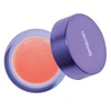 Open lip mask jar showing coral balm