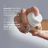 Hand pumping PowerBright cream, use as last step of nighttime routine text